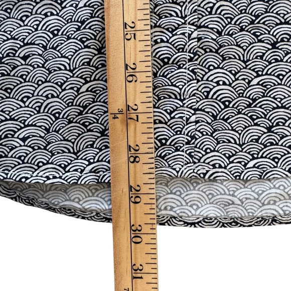 Tommy Hilfiger Large Custom Fit Blue Geo Print Short Sleeve Button Down Shirt - Picture 6 of 10